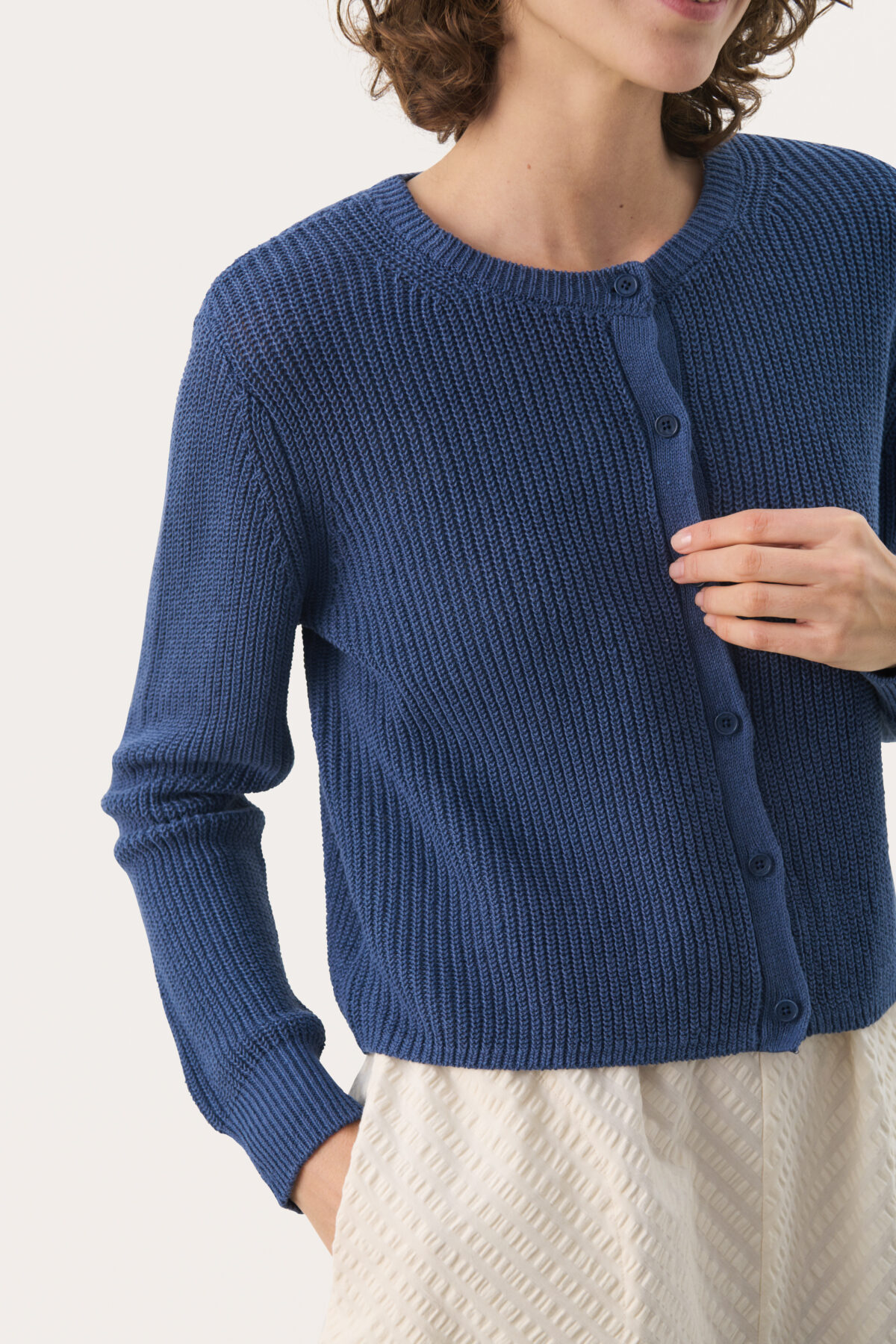 Cardigan en lin mélangé – Image 2