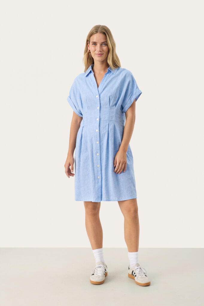 Robe en lin mélangé
