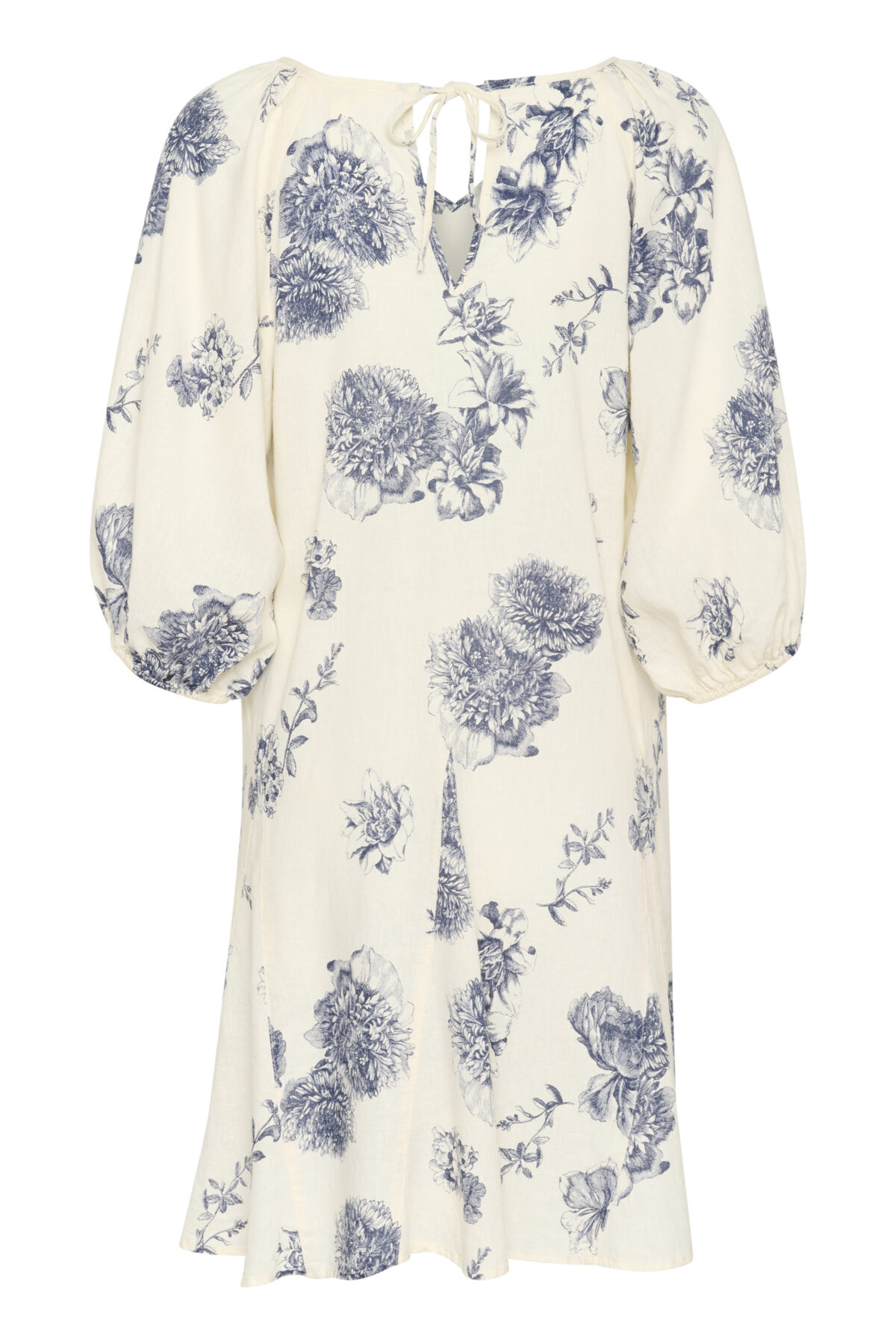 Robe imprimée fleurie en lin mélangé – Image 3