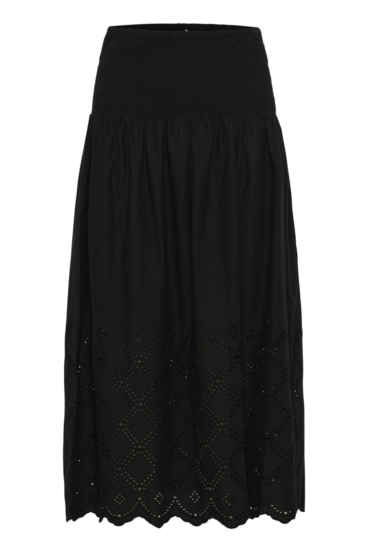 Jupe longue à détails délicats de broderie anglaise – Image 3