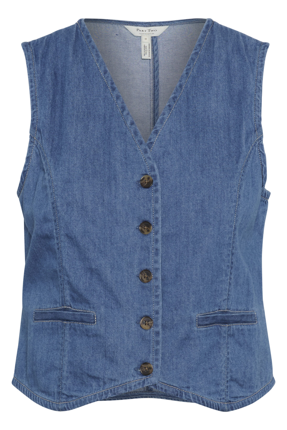 Veston effet jean en coton – Image 2