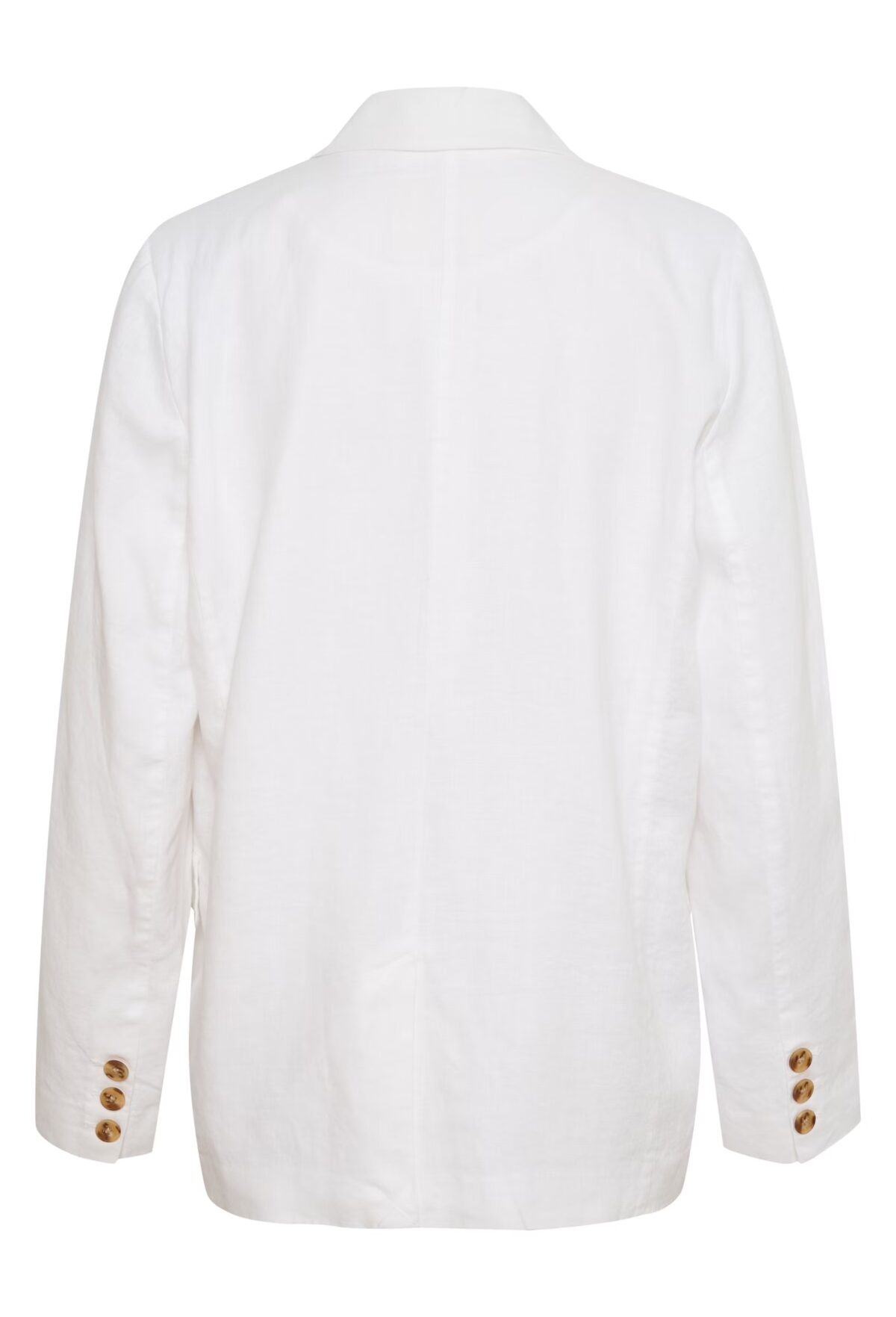 Blazer en lin blanc à double boutonnage – Image 4