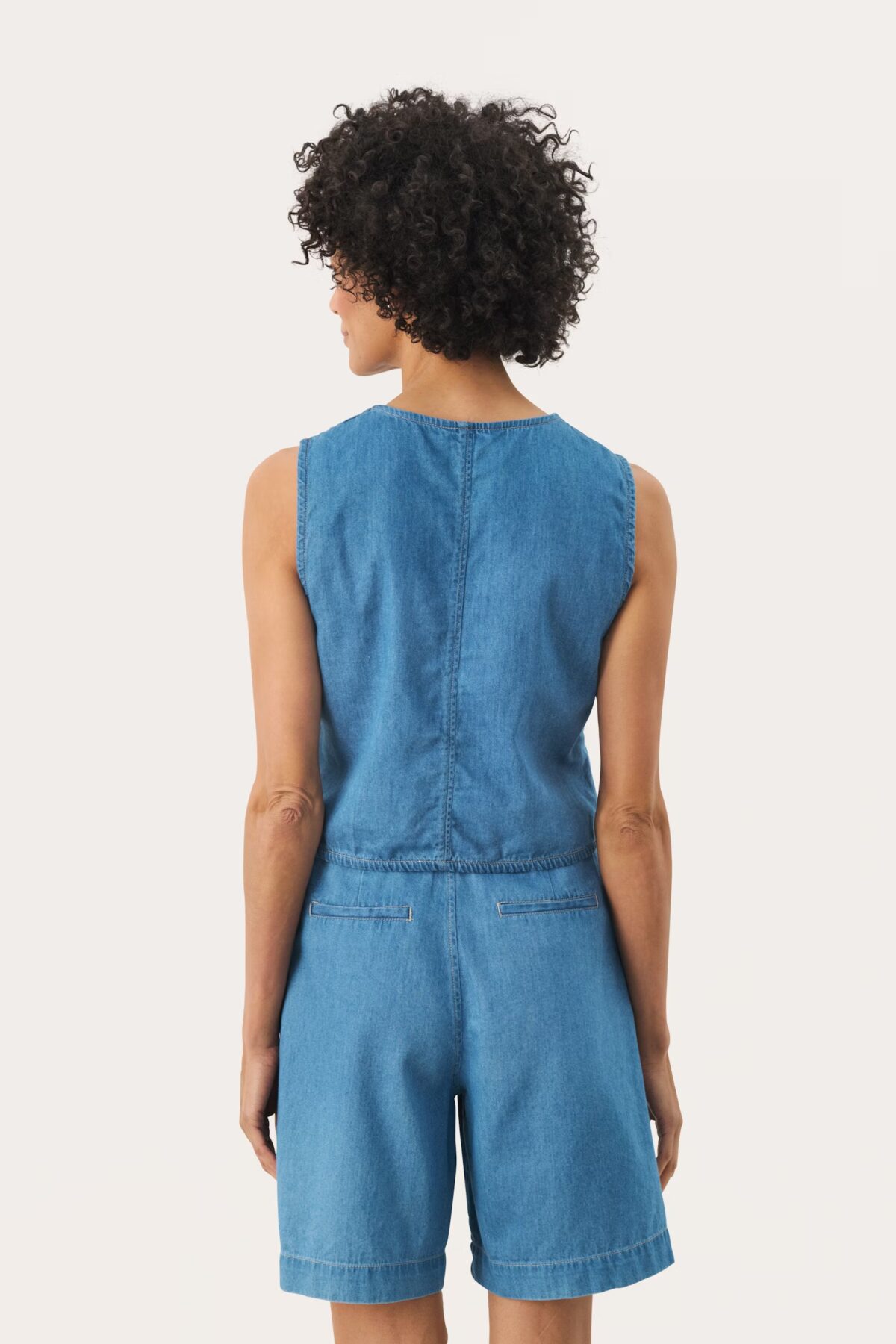 Veston effet jean en coton – Image 3