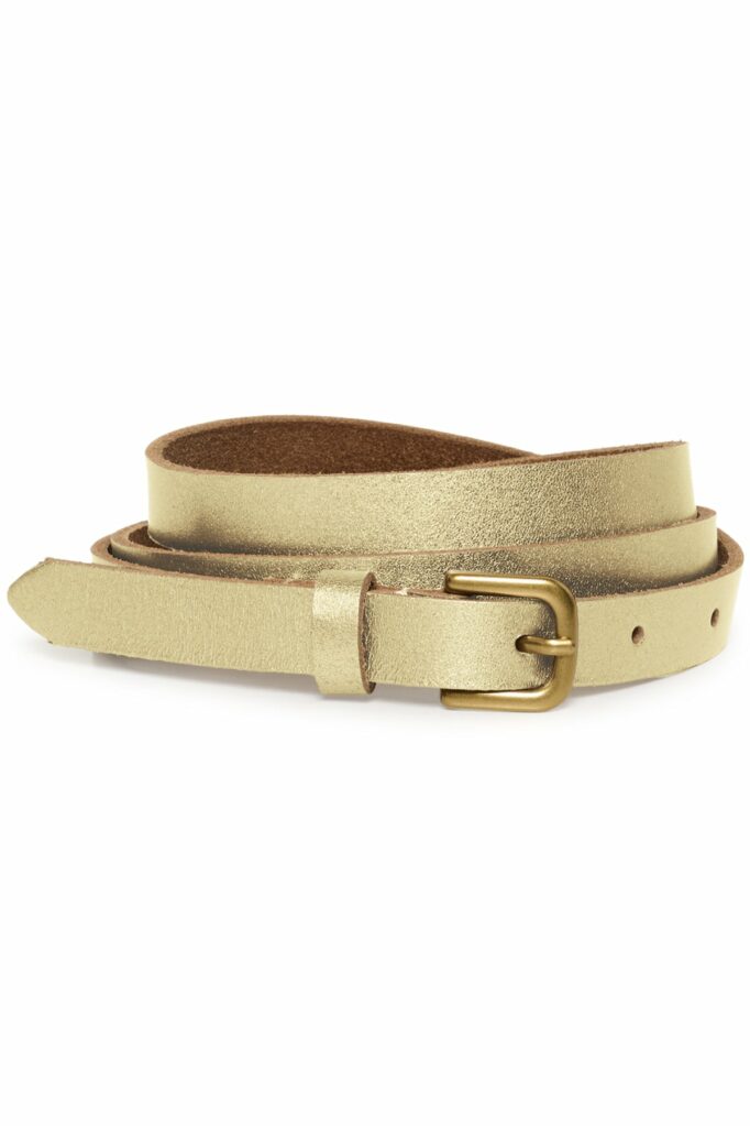 Ceinture en cuir dorée Part Two pour femme enroulée