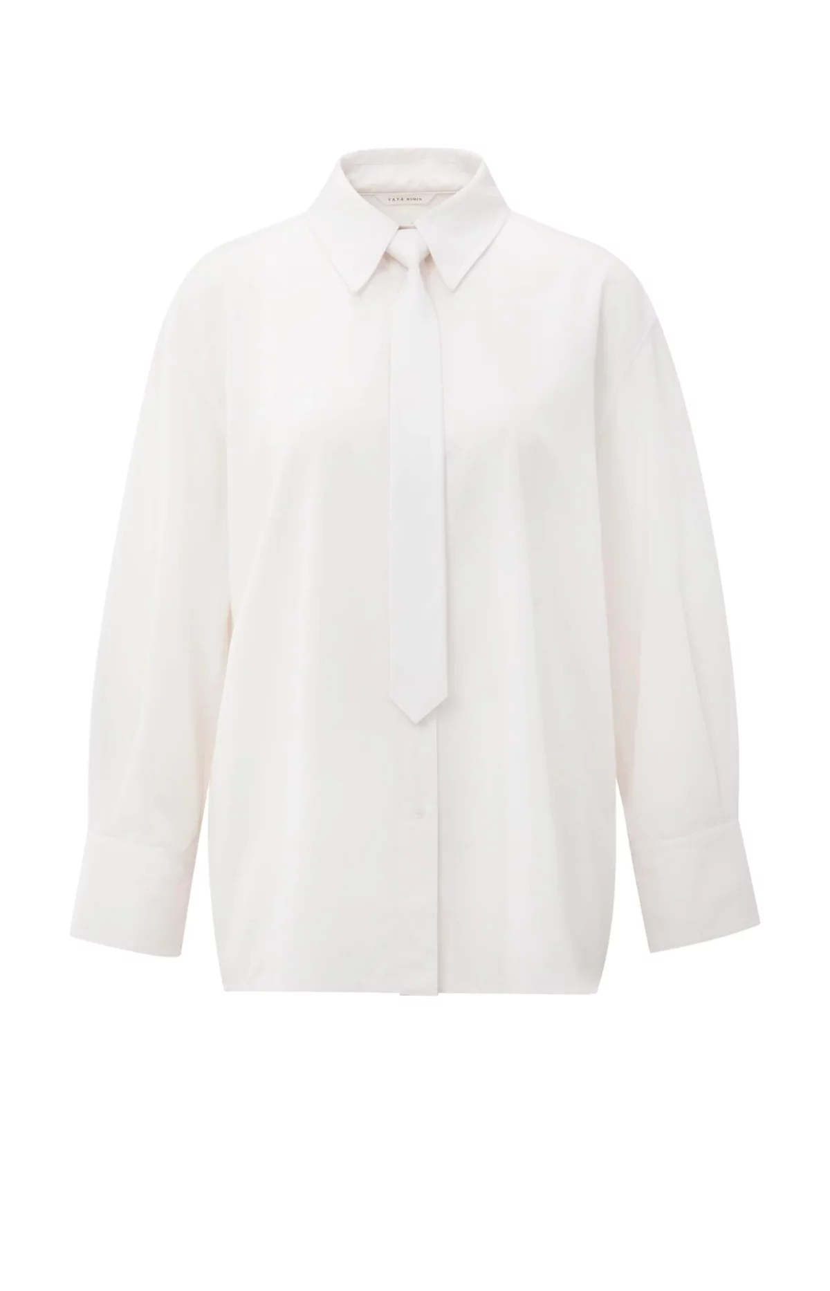 Chemise manches longues en viscose avec cravate – Image 2