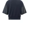 Pull à col bateau avec des manches transparente – Image 3