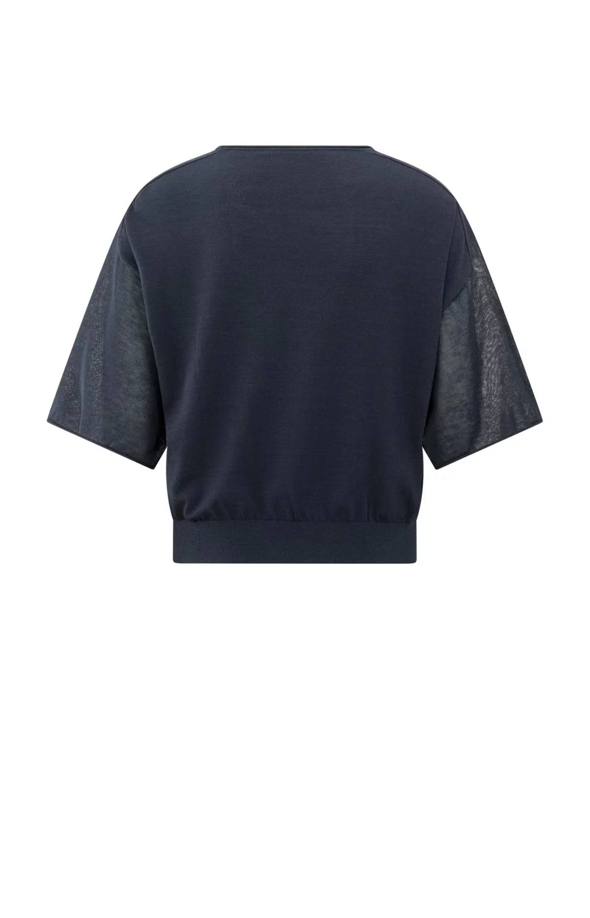 Pull à col bateau avec des manches transparente – Image 3