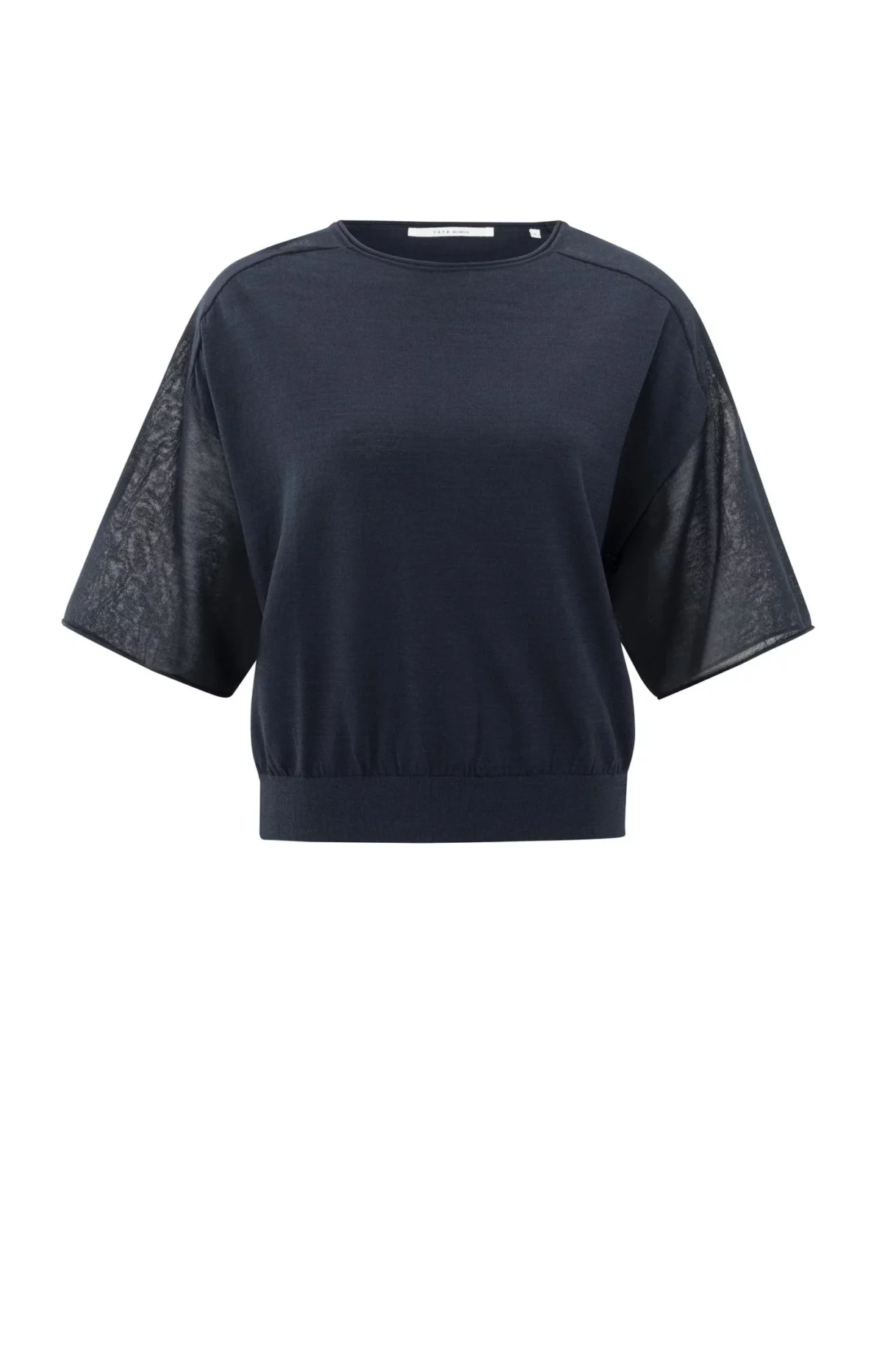 Pull à col bateau avec des manches transparente – Image 2