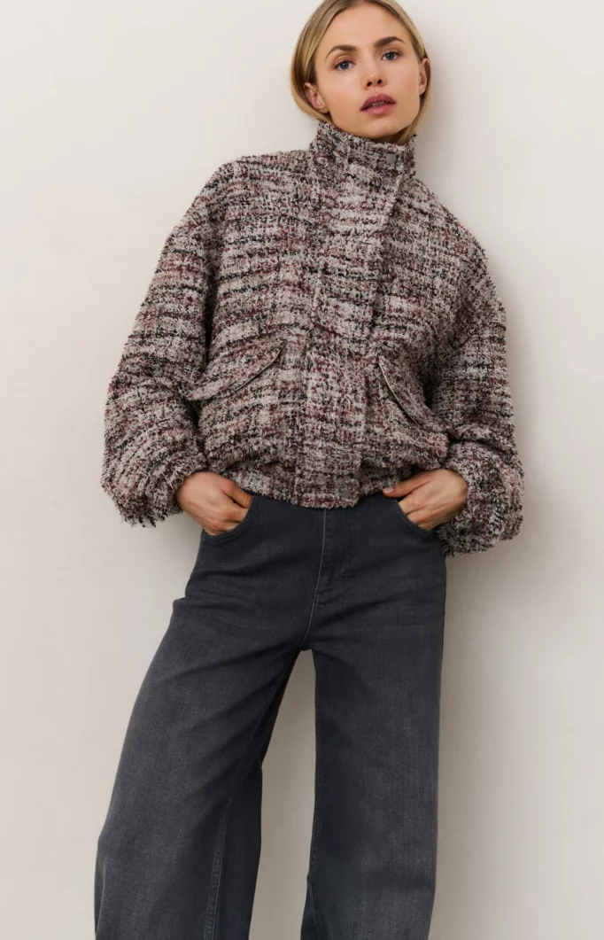 Veste en tissu bouclé
