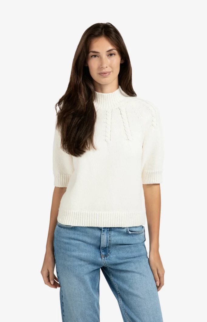 Pull à grosse maille en coton