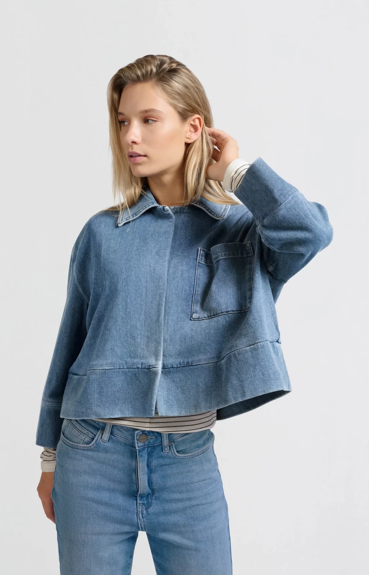 Veste en denim oversize