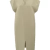 Robe double col V avec fente – Image 2