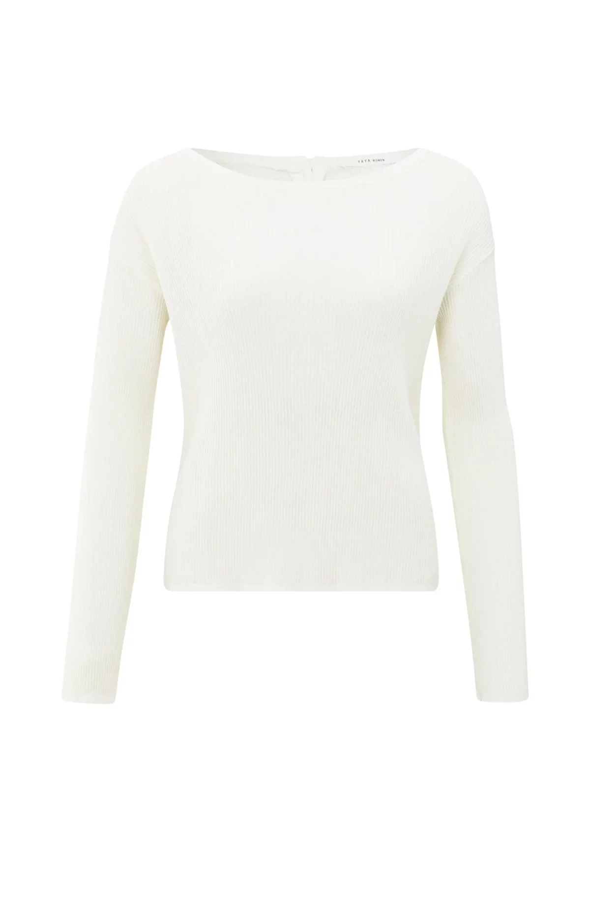 Pull en maille avec bouton au dos – Image 2