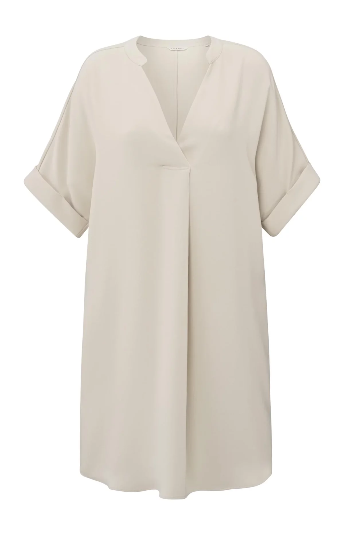 Robe fluide col V avec manches à revers – Image 5