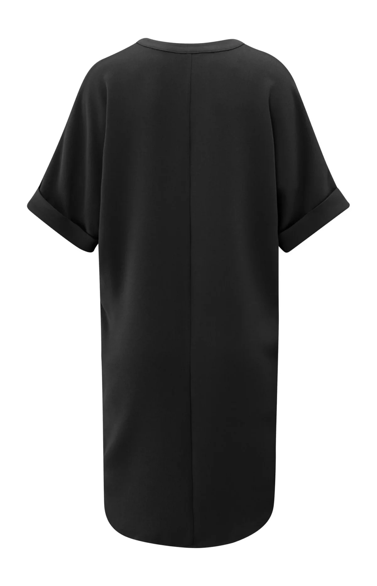 Robe fluide col V avec manches à revers – Image 3