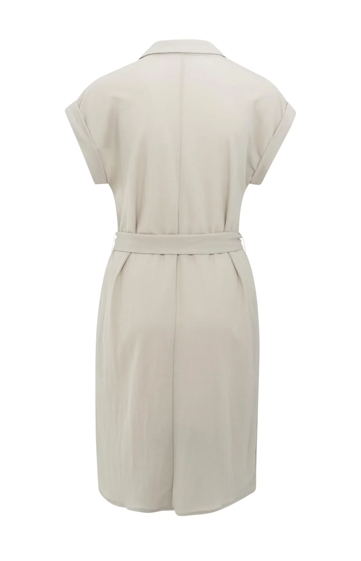 Robe en jersey avec col chemisier et ceinture à nouer – Image 3