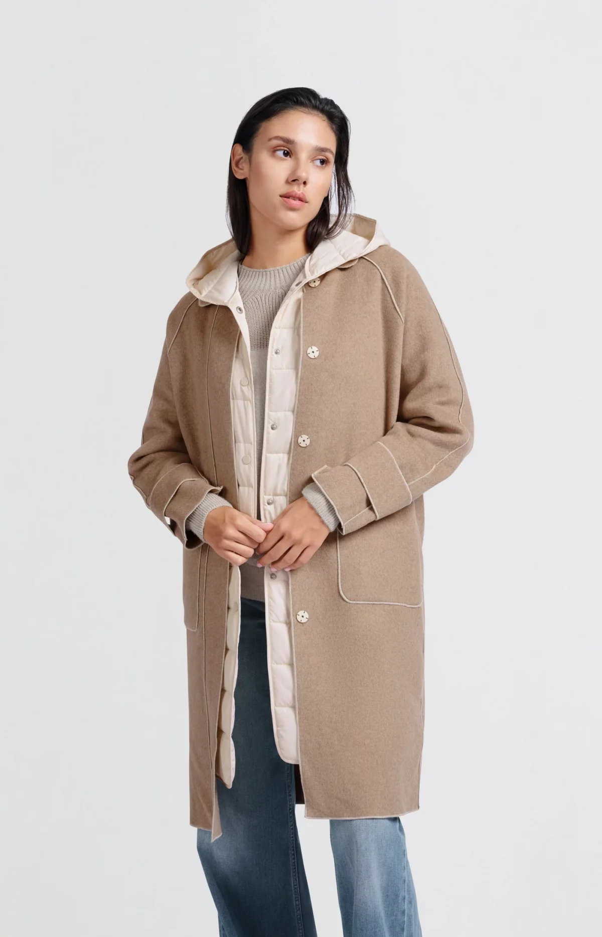 Manteau deux en un