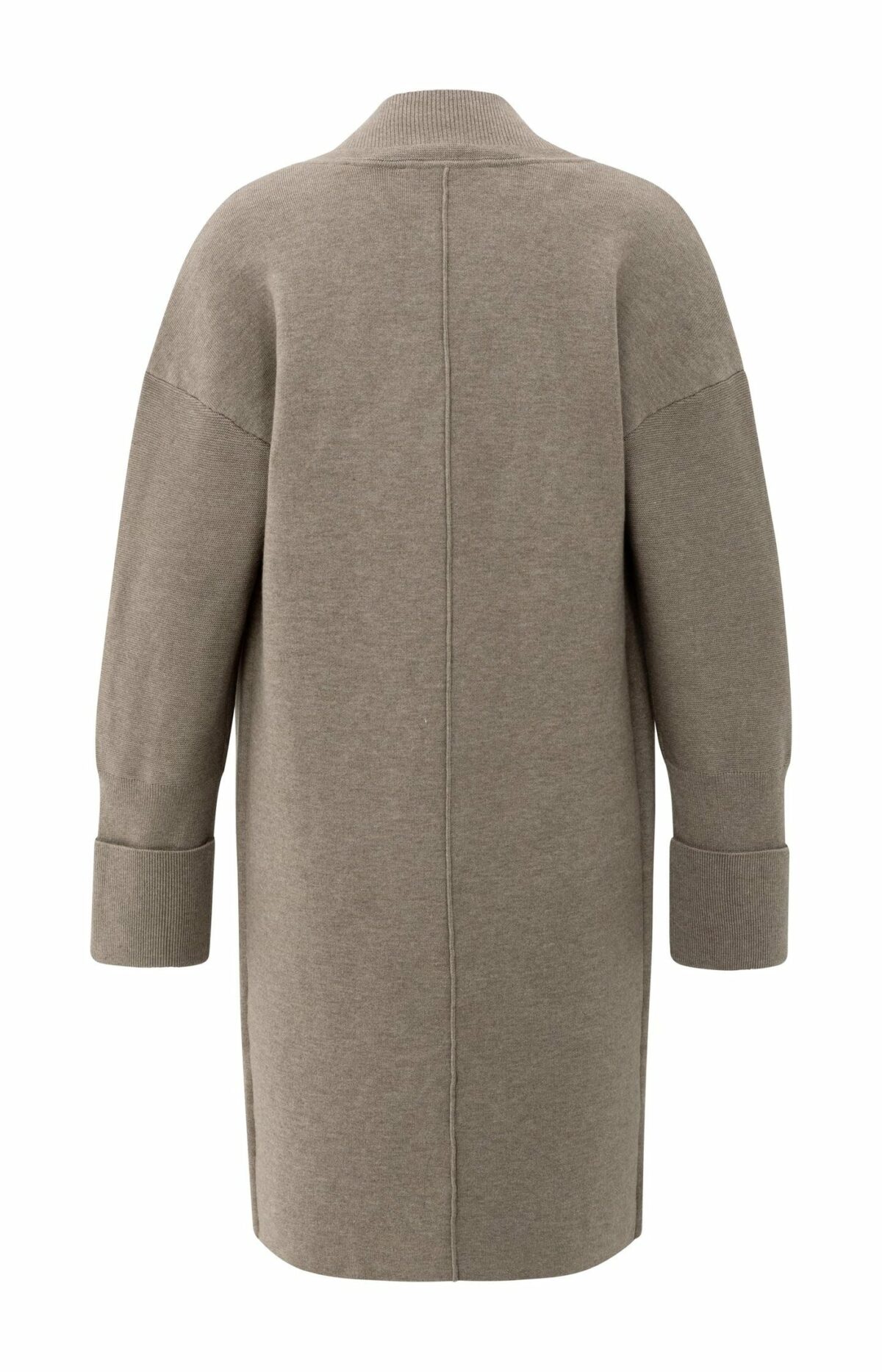 Gilet cardigan long avec poches plaquées – Image 4