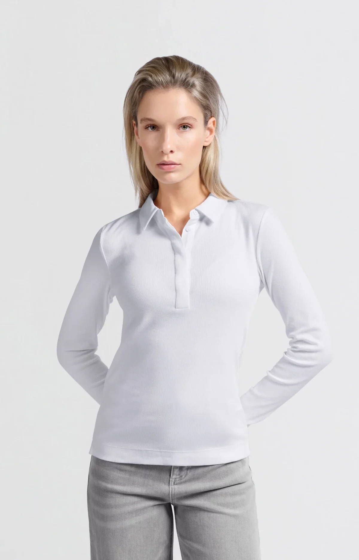 Polo col chemise boutonné