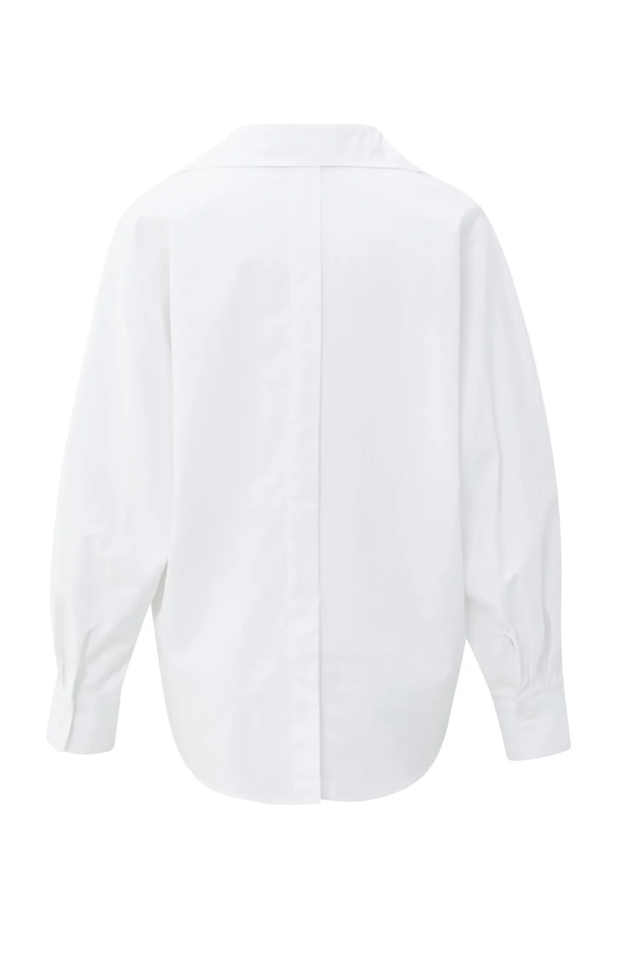 Chemise en popeline à col V en lyocell et coton – Image 4