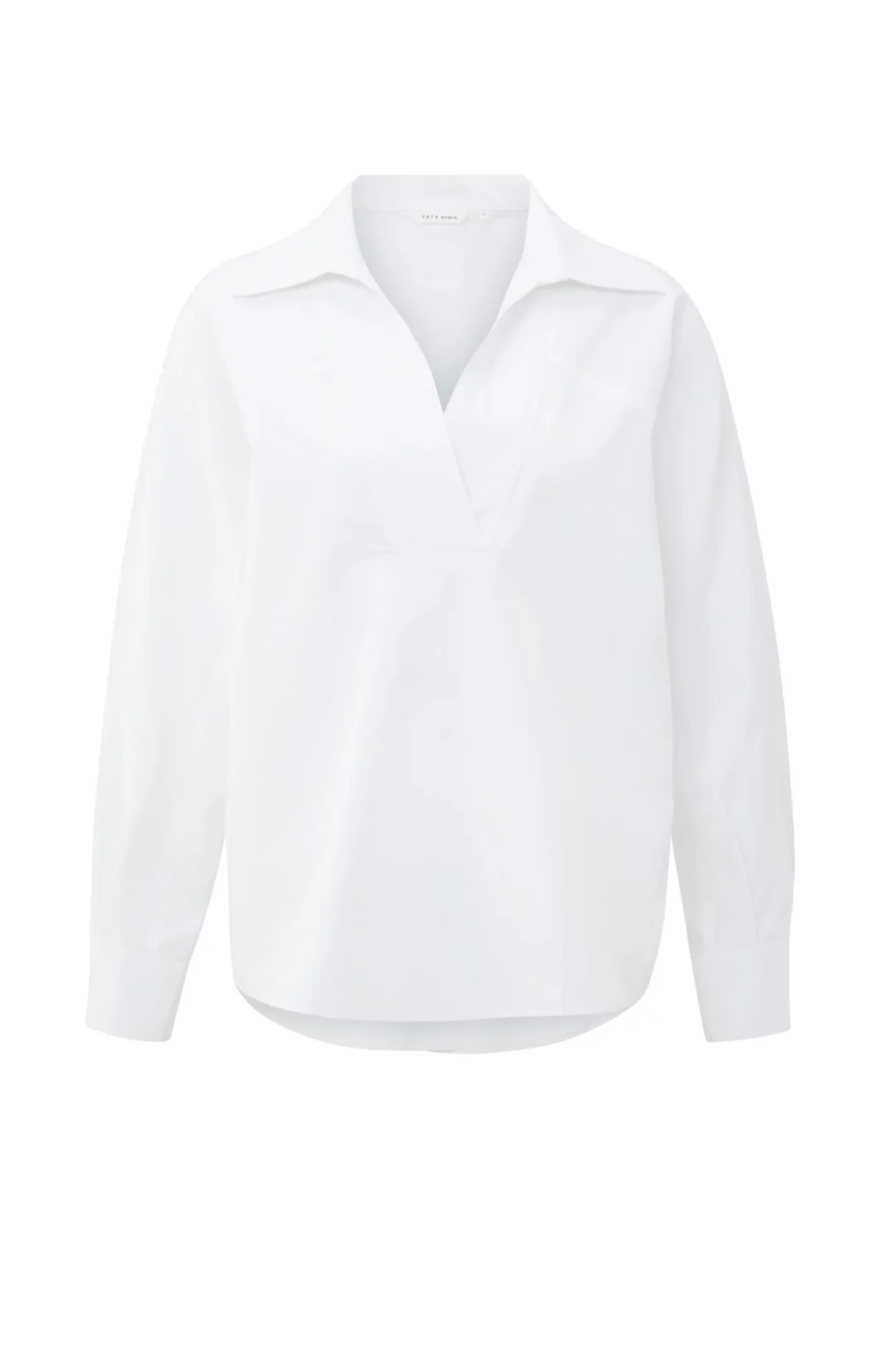 Chemise en popeline à col V en lyocell et coton – Image 2