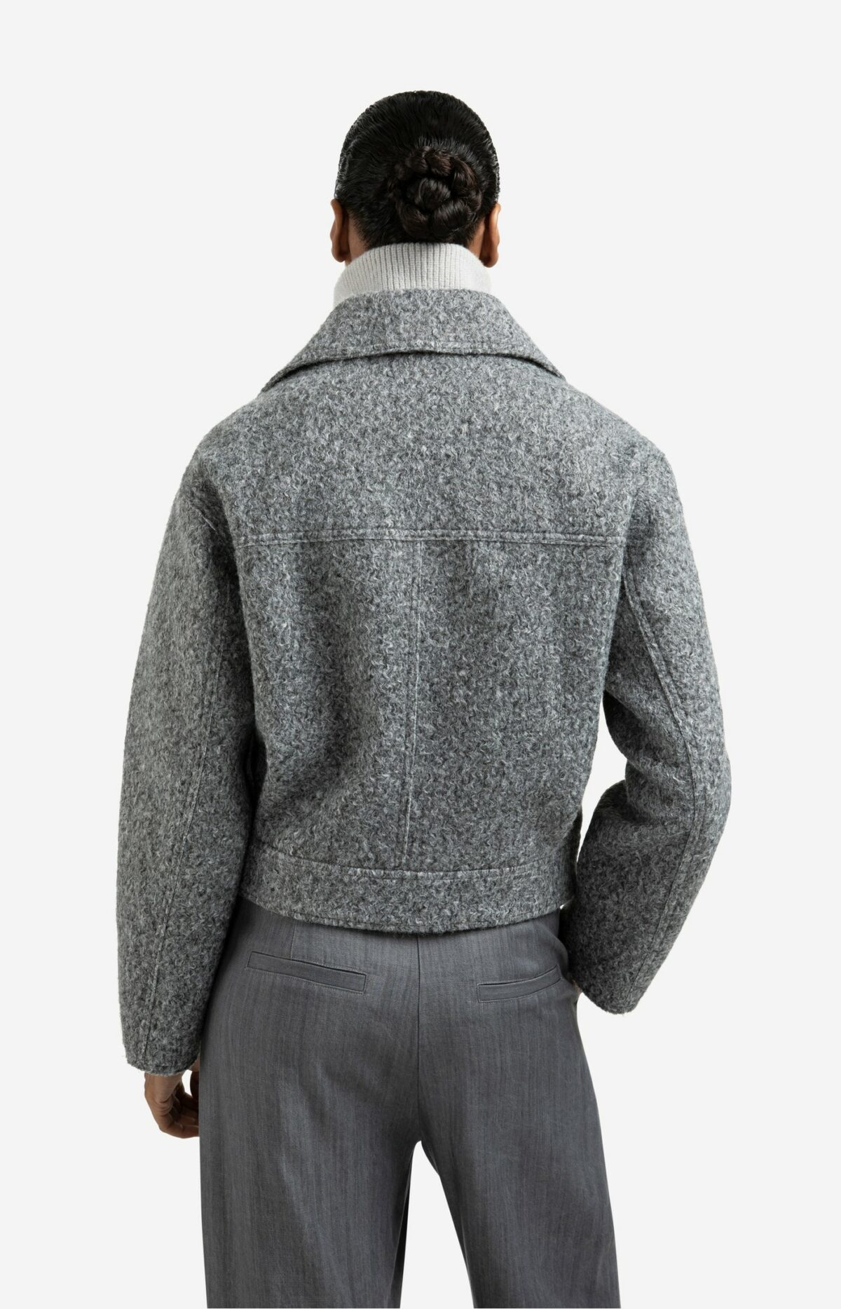 Veste courte en maille bouclette – Image 3