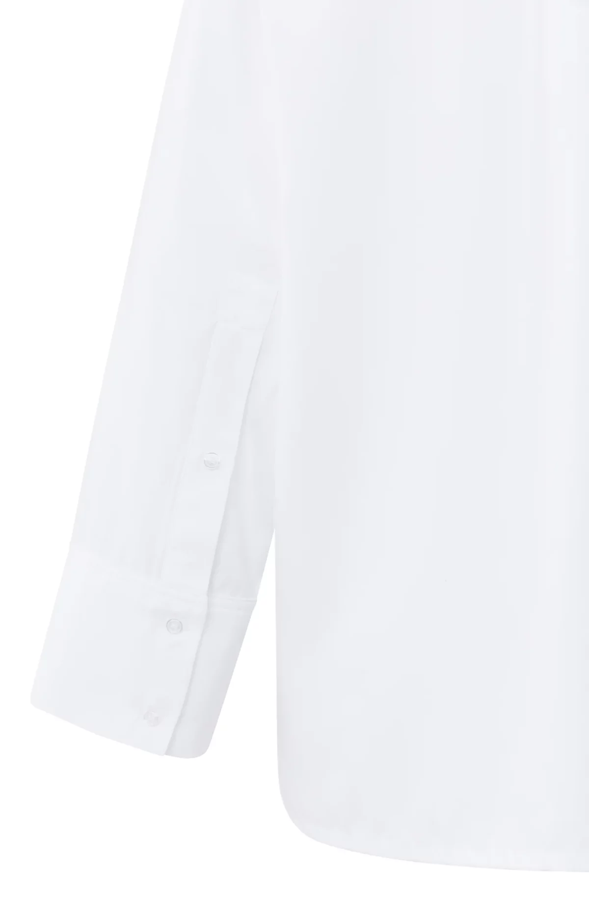 Chemise oversize blanche YAYA pour femme détail boutons manche