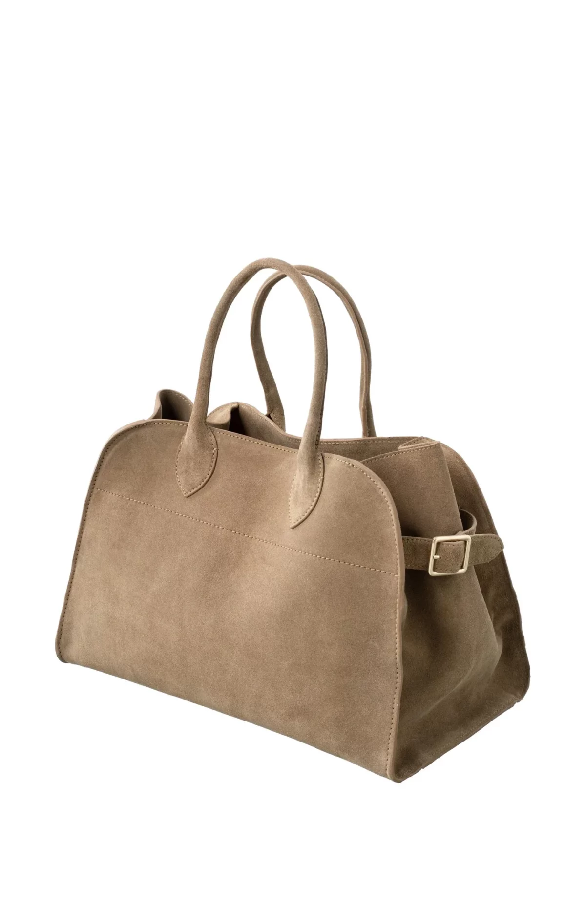 Sac en suédine avec boucle en finition