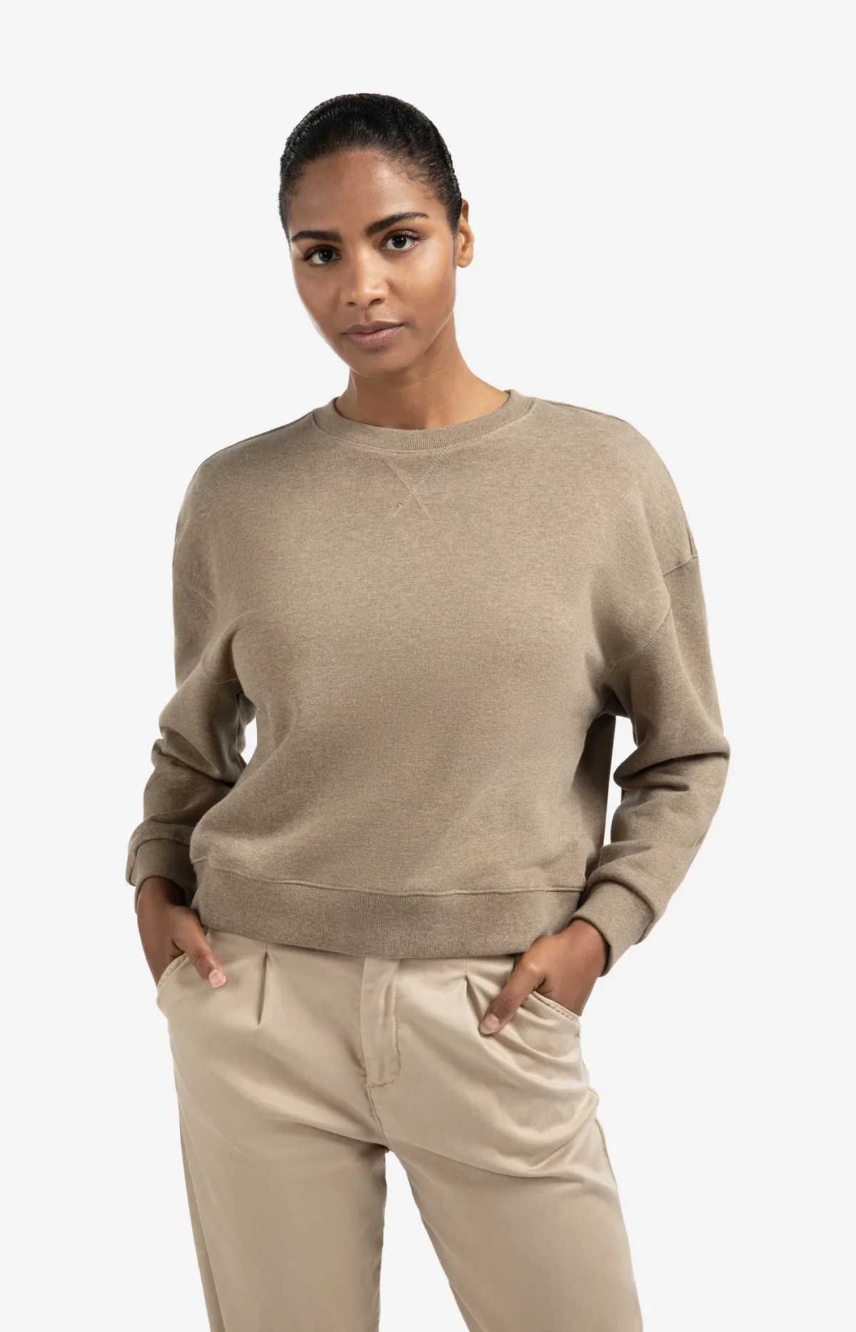 Sweat col rond 100% coton