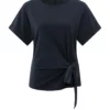 T-shirt à col rond et détail noué – Image 7