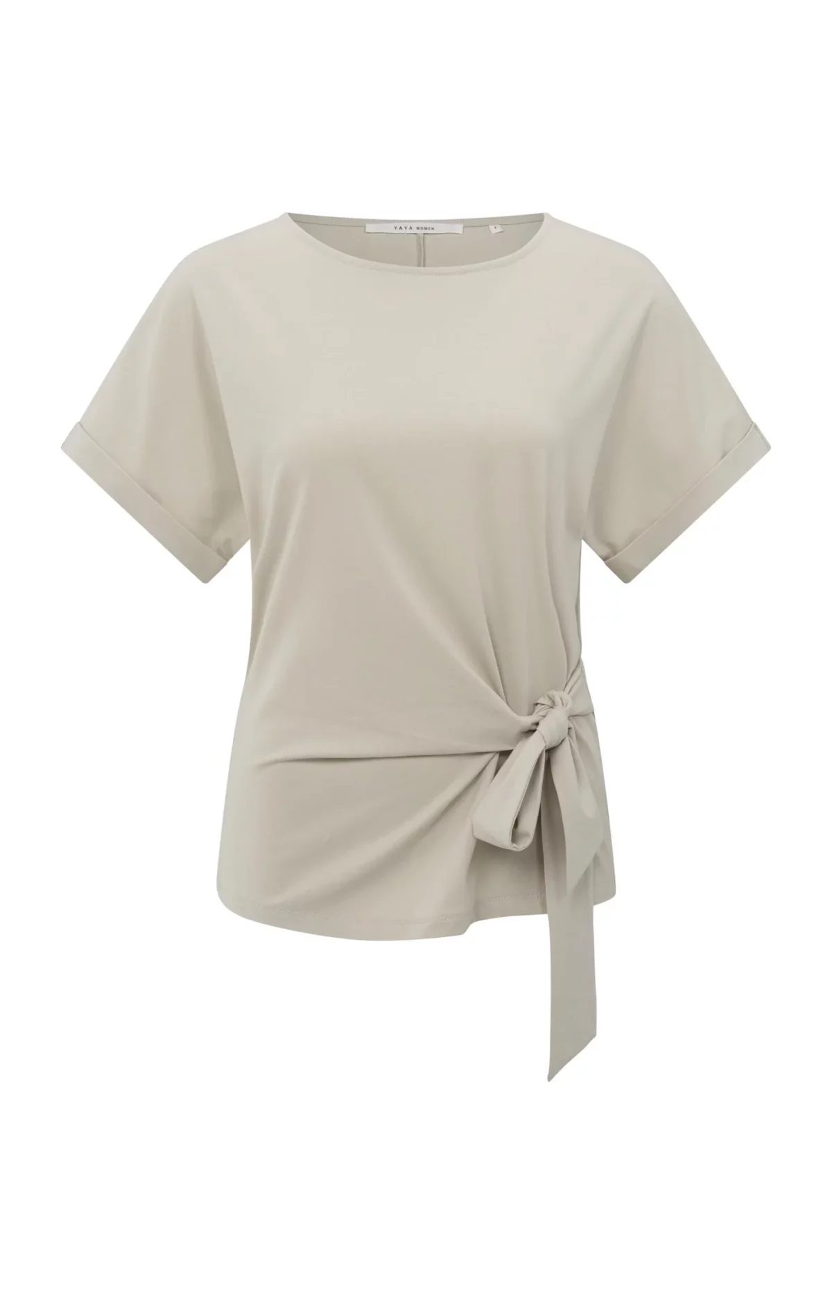 T-shirt à col rond et détail noué – Image 5