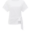 T-shirt à col rond et détail noué – Image 2