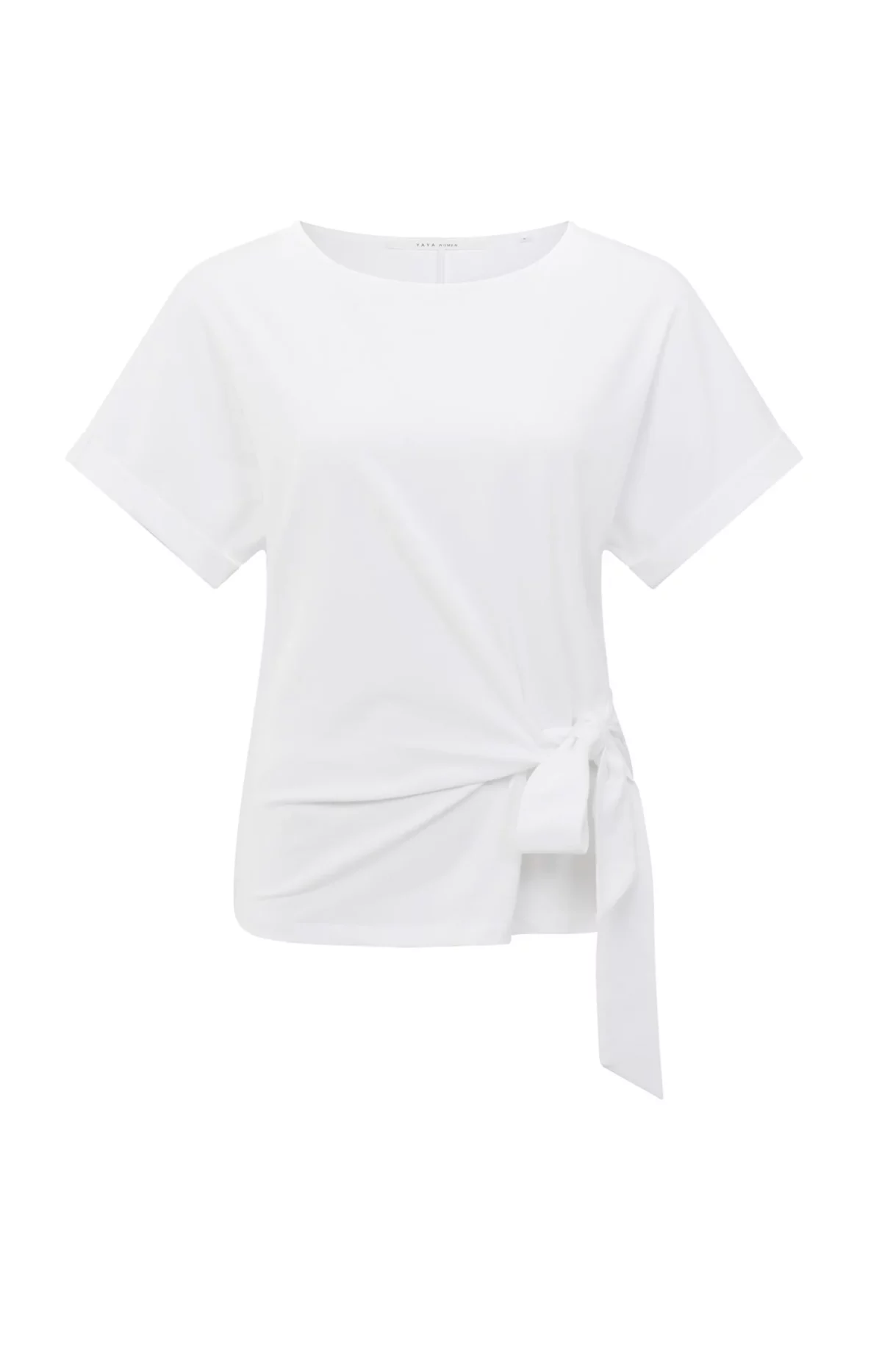 T-shirt à col rond et détail noué – Image 2