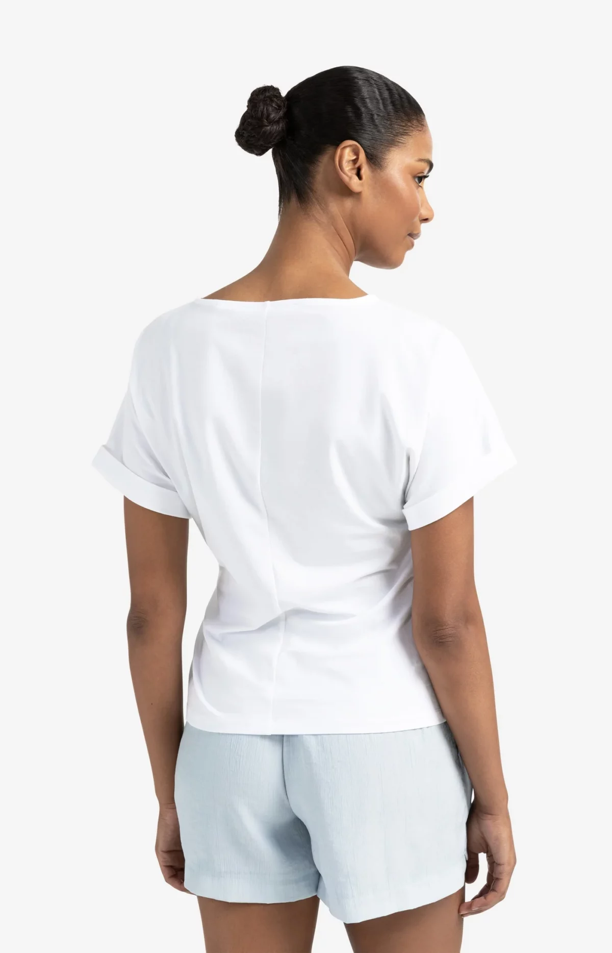 T-shirt à col rond et détail noué – Image 3