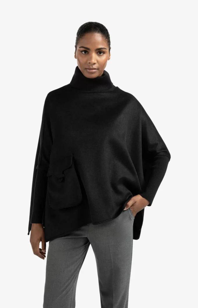 Poncho en laine